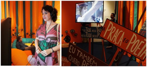 Ciça, filha de Moraes Moreira, conhece uma das atrações da mostra por Ana Lúcia Albuquerque/CORREIO