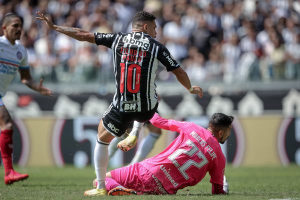 Paulinho aproveitou a chance e marcou o gol do triunfo do Atlético-MG