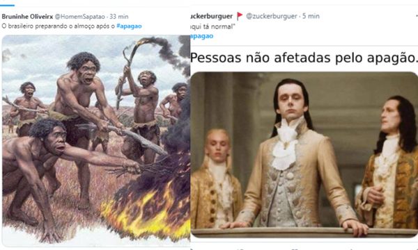 Memes sobre o apagão no Brasil
