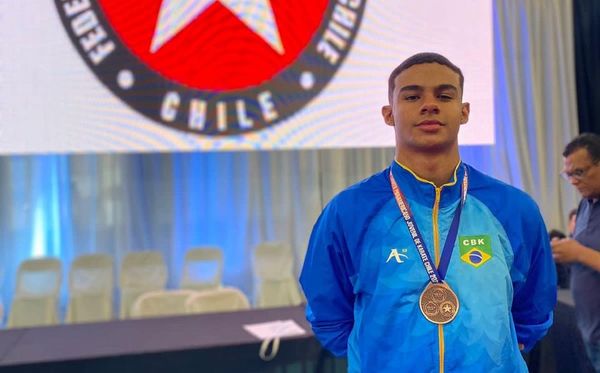 Christian Gabriel ficou com a medalha de bronze no Pan-Americano Júnior