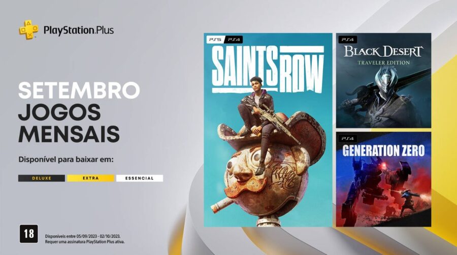 Jogos PS Plus Extra e Deluxe de novembro de 2023 inclui lançamento em Day  One