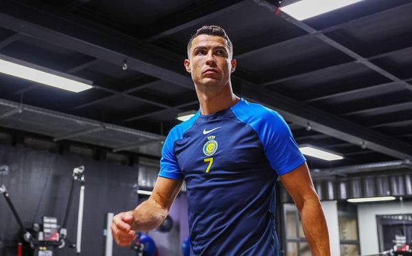 Cristiano Ronaldo em treino do Al-Nassr