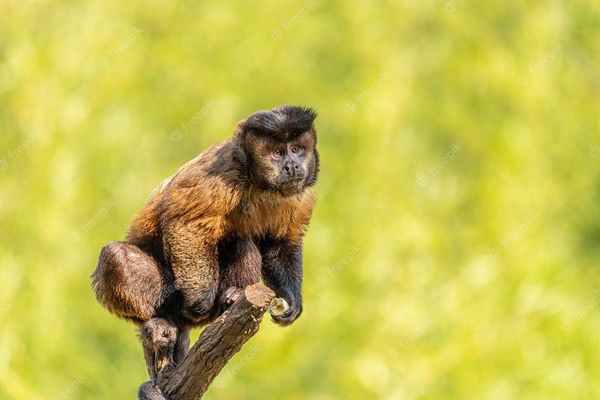 Polícia apreende filhote de macaco-prego que seria vendido, no