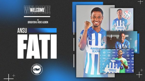 Ansu Fati jogará pelo Brighton, da Inglaterra 
