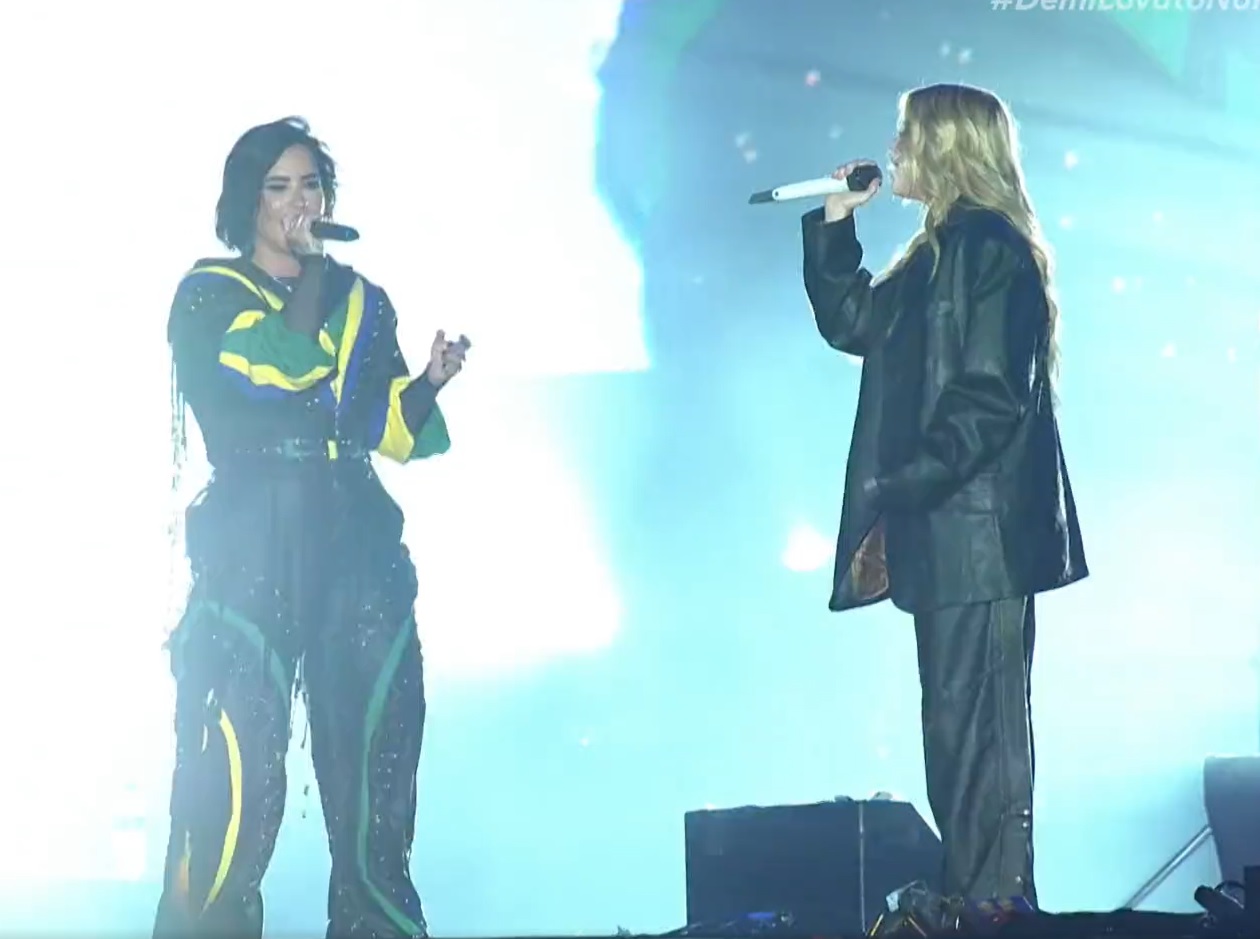 Newspaper Mail |  Demi Lovato receives Luísa Sonza at The Town 2023 concert;  see how it went