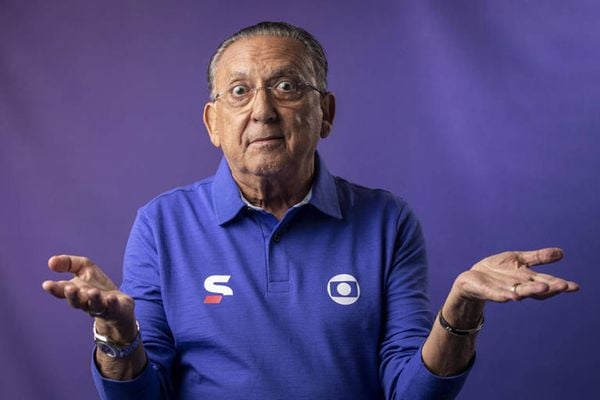 O apresentador Galvão Bueno