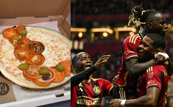 Atlanta United fez montagem com pizza após golear Inter Miami