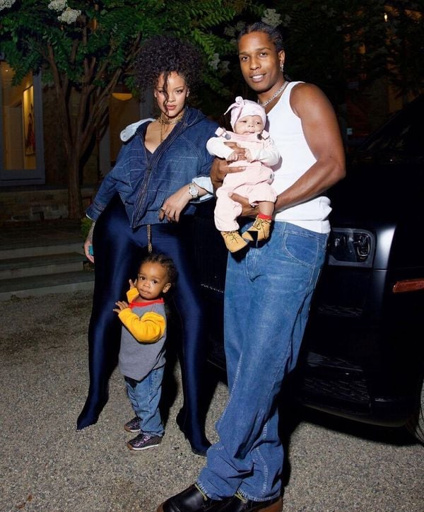 Rihanna e A$AP Rocky e os filhos