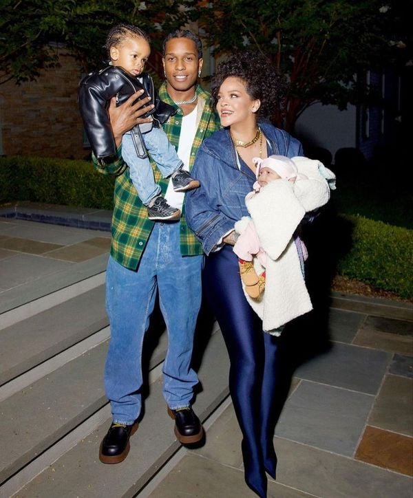 Rihanna e A$AP Rocky e os filhos