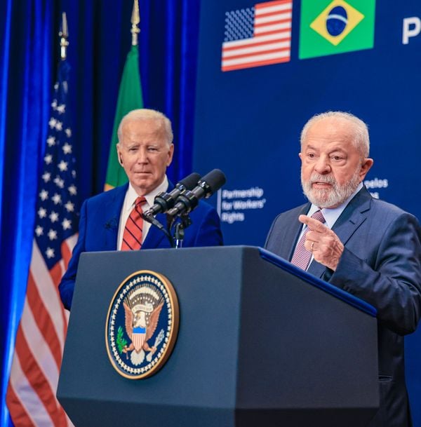 Lula e o presidente dos Estados Unidos, Joe Biden