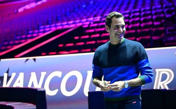 Roger Federer (8 de agosto) por Laver Cup/Divulgação