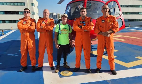 Operação transplante: helicópteros e bombeiros são acionados para resgatar o receptor, Ricardo Medeiros, que estava em trilha na Região Serrana
