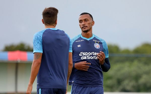 Rezende do meio-campo tricolor, Rezende ganhou moral com Rogério Ceni por Felipe Oliveira/EC Bahia