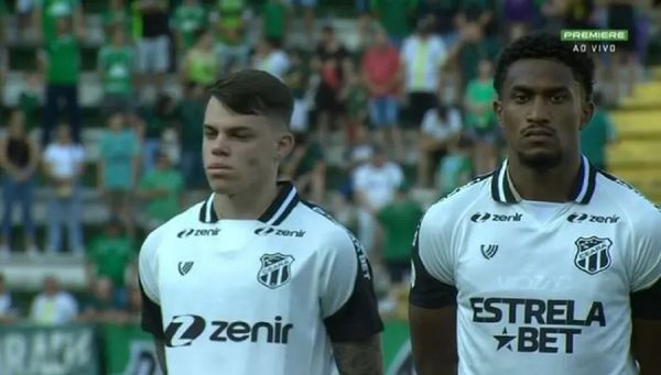 Ceará entrou em campo com erro na camisa em jogo da Série B
