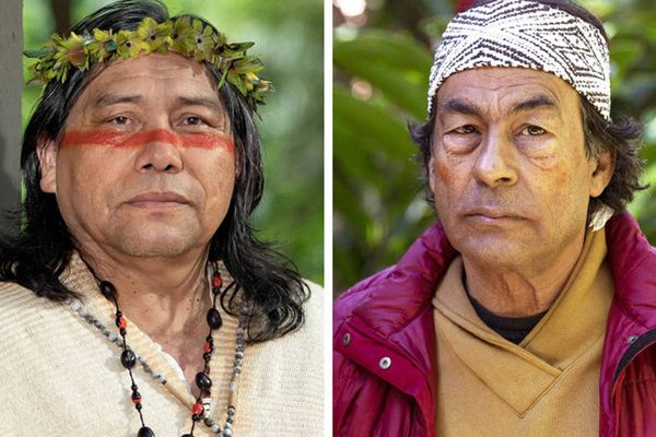 Os escritores Daniel Munduruku e Ailton Krenak