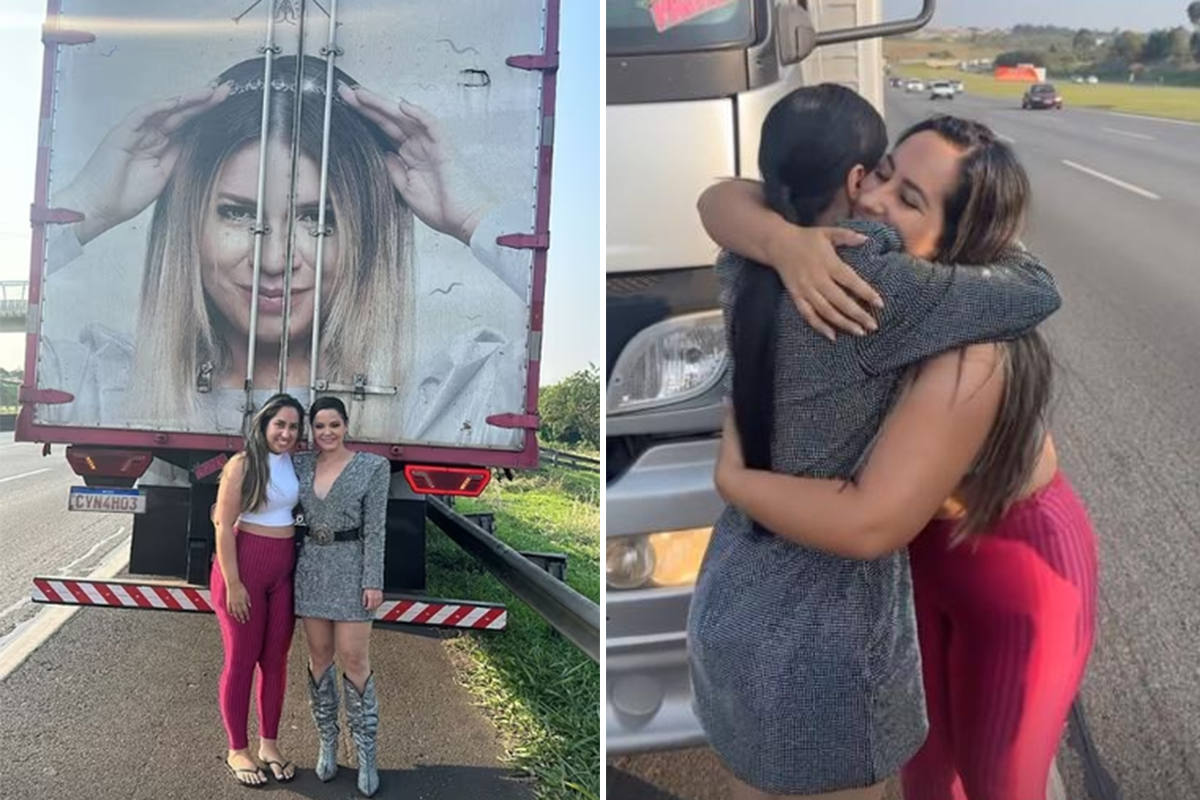 Maraisa finds a truck with a tribute to Marília Mendonça and asks to meet the driver