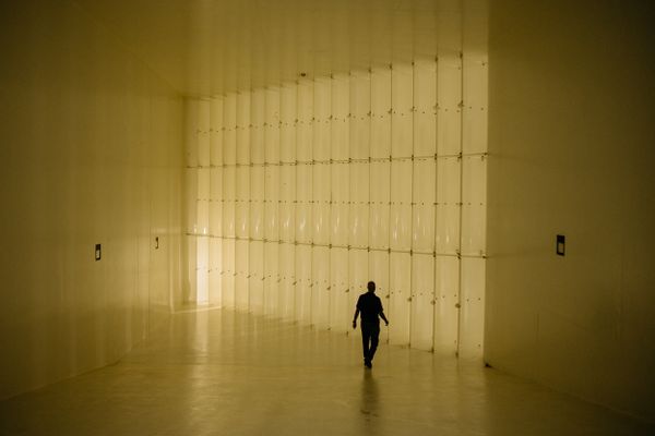 Essas aletas no túnel de vento ajudam a direcionar o ar