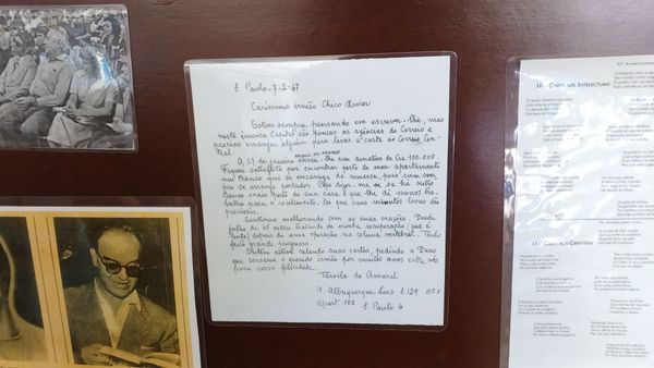 Carta de Tarsila do Amaral para Chico Xavier