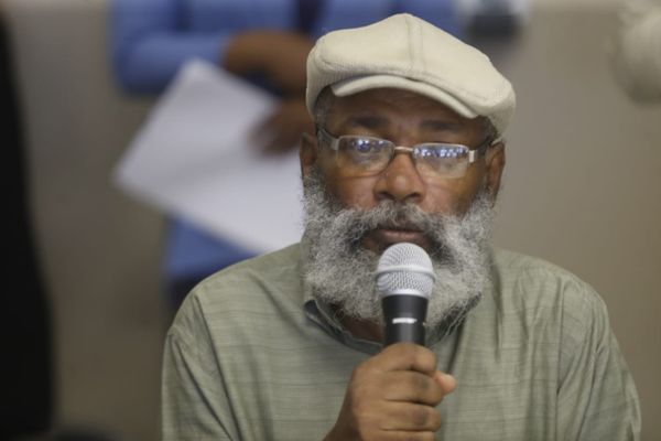 Atual presidente da entidade, Evilásio Bouças, durante o evento 