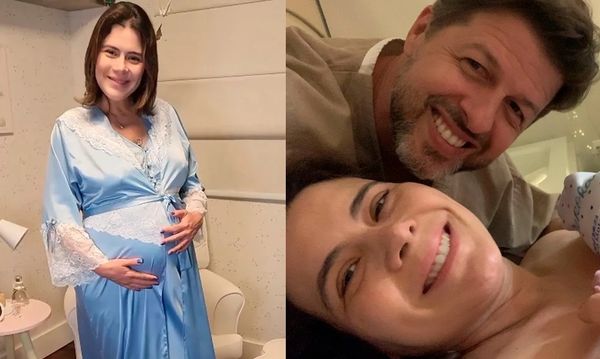Apresentadora compartilhou fotos na maternidade