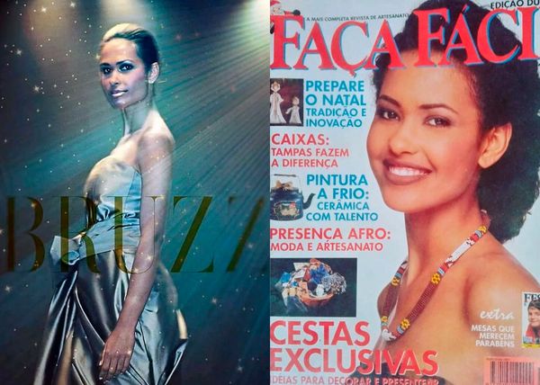 Capas de revista com a jornalista e ex-modelo baiana Claudia Meneses  