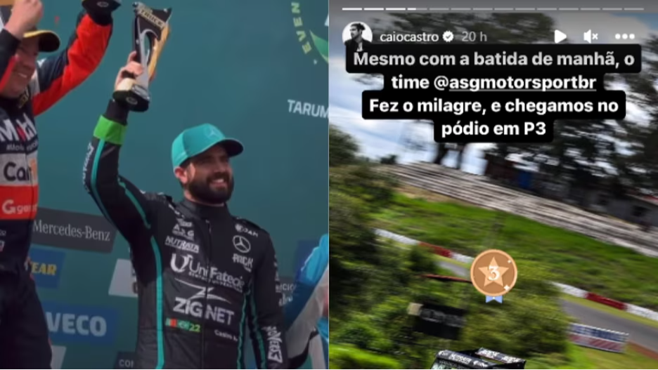 Jornal Correio Caio Castro Comemora P Dio Ap S Sofrer Acidente Na Copa Truck Com Emo O