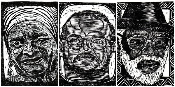 Baianos na mostra: Dalva Damiana, Genaro Prado e Germano Araújo