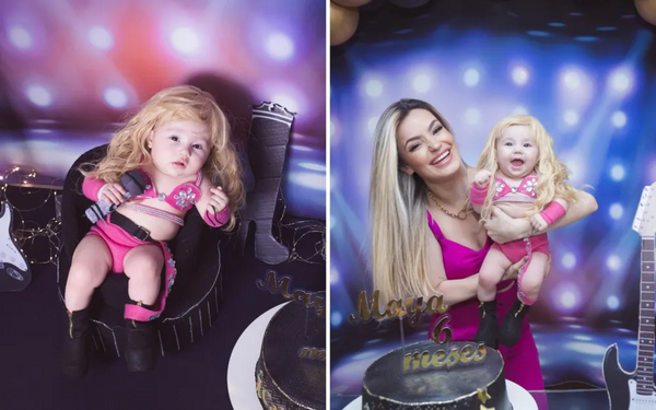 Bebê é fantasiada com roupa de Joelma