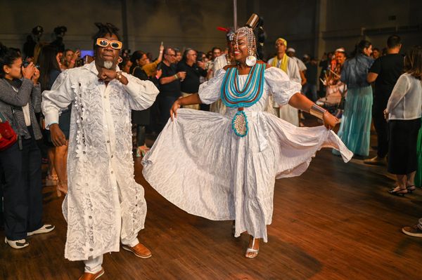 undefined por Cortejo Afro foi uma das atrações do Lançamento do Verão de Salvador, em São Paulo