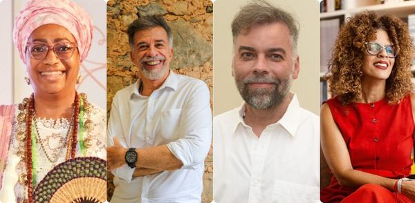 Ìyá Márcia de Ògún, Fernando Guerreiro, Pedro Tourinho e Maria Marighella participam por divulgação