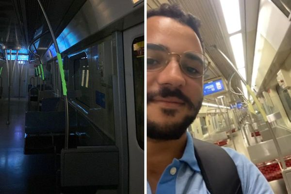 Hebert Souza ficou preso na estação da Lapa depois de dormir em um dos vagões, na tarde desta terça-feira (24)