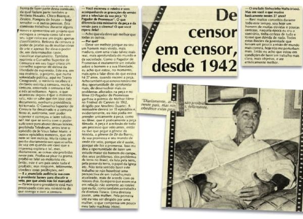 Clipagem da entrevista a Dias Gomes 