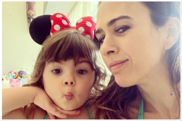 Tata Werneck e a filha Clara