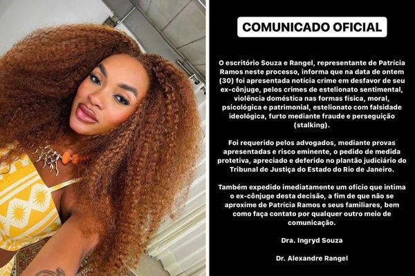 A influenciadora Patrícia Ramos registrou uma queixa contra seu ex-marido Diogo Vitório