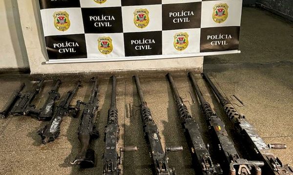 Armas foram recuperadas no rio de Janeiro