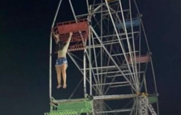 Duas adolescentes ficaram feridas após um acidente em roda gigante