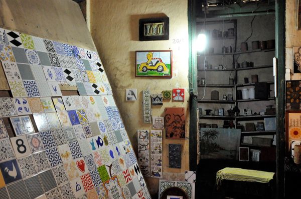 Em 2019, a pesquisadora Eliana Mello esteve no ateliê e fotografou o local