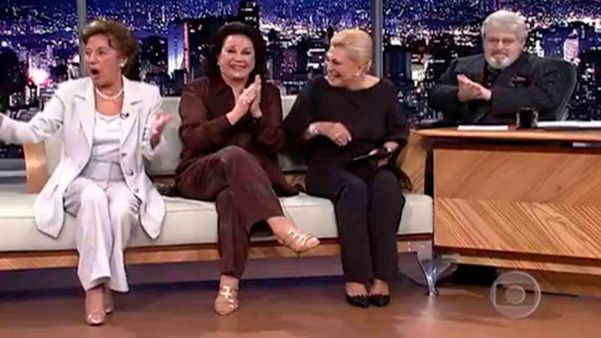 Nair, Lolita e Hebe durante entrevista a Jô Soares