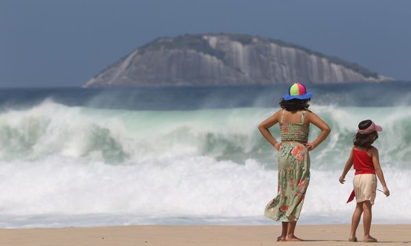 Mar agitado no Rio de Janeiro