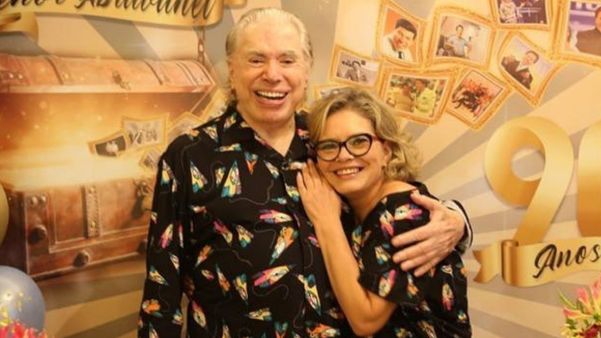 Silvio Santos e Cintia Abravanel 