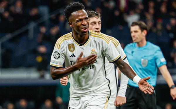 Vinícius Junior balançou as redes no Bernabéu e ajudou o Real Madrid e vancer por Divulgação/Real Madrid/Twitter