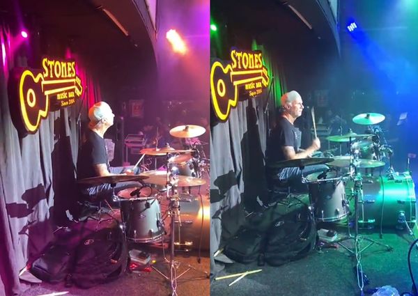 Chad Smith, do Red Hot Chili Peppers, toca em bar em São Paulo