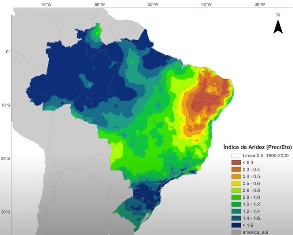 Norte da Bahia é a área brasileira mais afetada