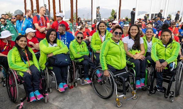 Atletas a caminho do Parapan