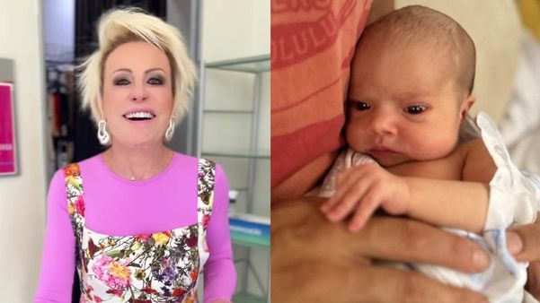Ana Maria Braga e a neta Lila