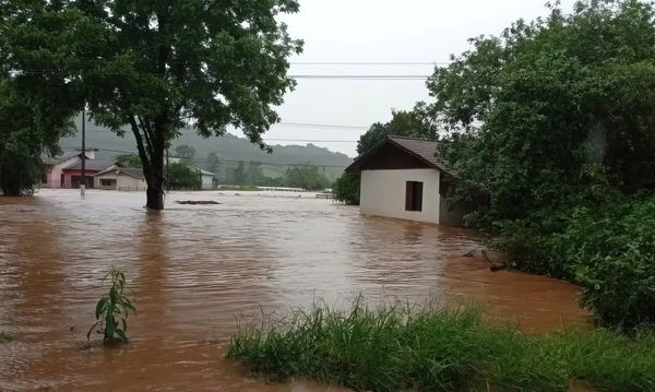 Chuvas fortes foram registradas no Rio Grande do Sul