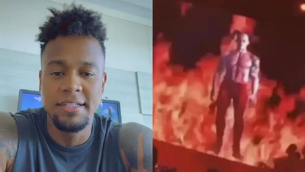 Léo Santana rebate críticas por usar imagem com alusão ao diabo em show