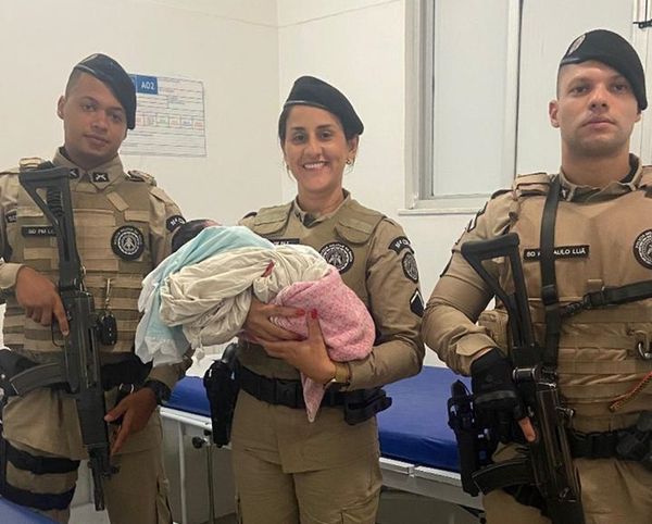 Bebê foi resgatado por policiais militares