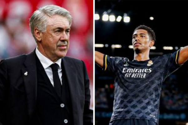 Carlo Ancelotti está encantado com o futebol do jovem Jude Bellingham