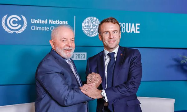 Lula and Macron had a bilateral meeting at the 2023 United Nations Conference on Climate Change